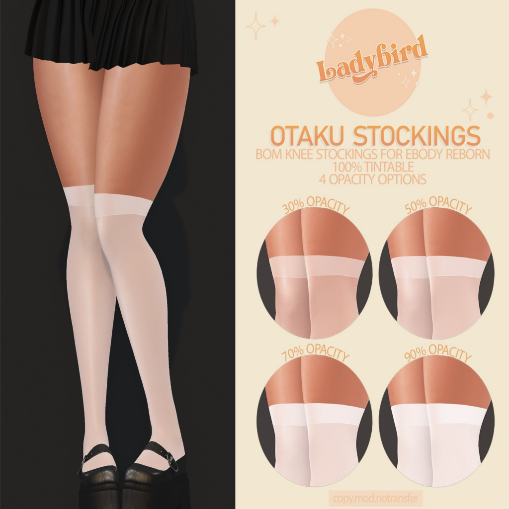 Otaku Stockings - BOM/Reborn	&lt;a href=&quot;http://maps.secondlife.com/secondlife/Applesauce/218/25/990&quot;&gt;Teleport&lt;/a&gt;