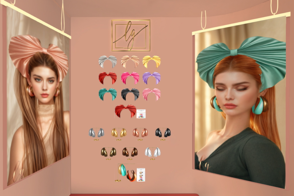 Malina Earrings &amp; Headpiece, L$189 each/L$999 FP