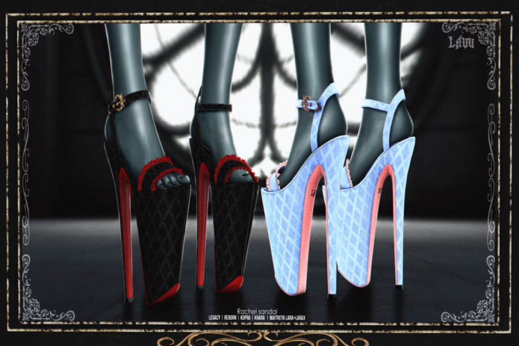 Rachel Sandals - Inithium/Legacy/Maitreya/Reborn/+mods, L$279 each/L$1777 FP