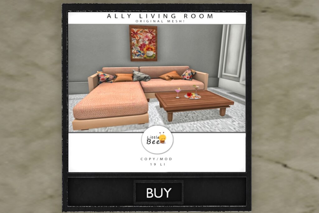 Ally Living Room Decor, L$129