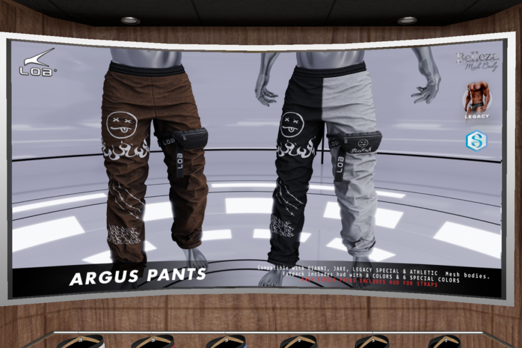 Argus Pants - Gianni/Jake/Legacy, L$229 each/L$799 FP