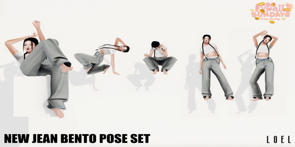 New Jean Poses	&lt;a href=&quot;http://maps.secondlife.com/secondlife/Stargazer%20Galaxy/101/47/3118&quot;&gt;Teleport&lt;/a&gt;