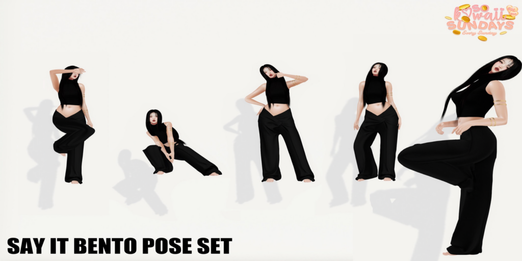 Say It Poses	&lt;a href=&quot;http://maps.secondlife.com/secondlife/Stargazer%20Galaxy/101/47/3118&quot;&gt;Teleport&lt;/a&gt;