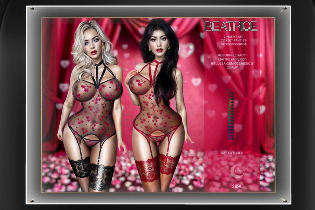 Beatrice Lingerie - GenX/Legacy/Maitreya/Reborn/+mods, L$389