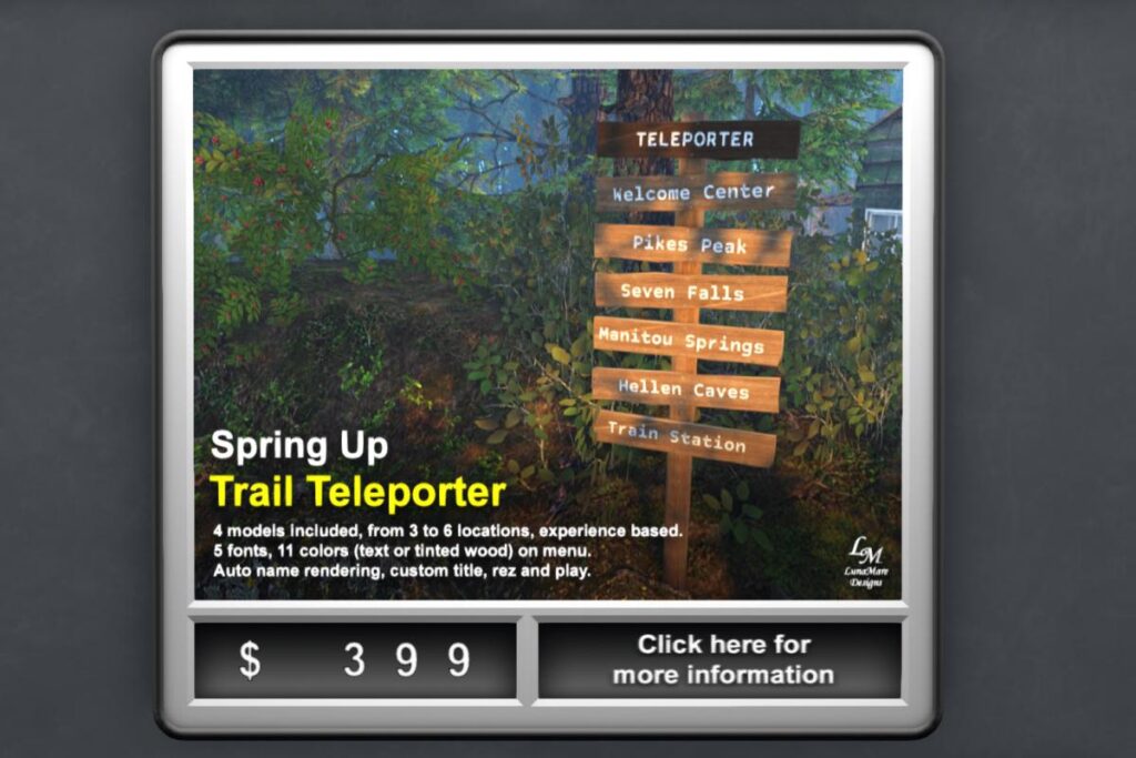 Spring Up Trail Teleporter, L$399