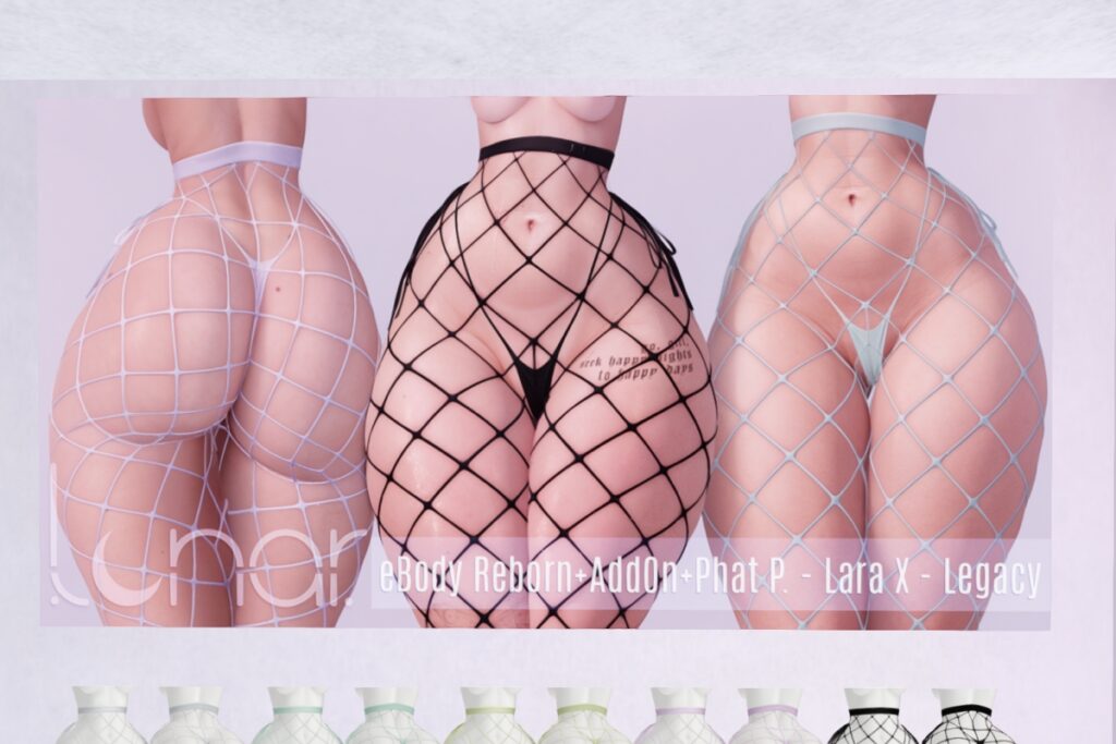 Yume Panties &amp; Fishnet - Legacy/MaitreyaX/Reborn/+mods, L$249 each/L$599 FP