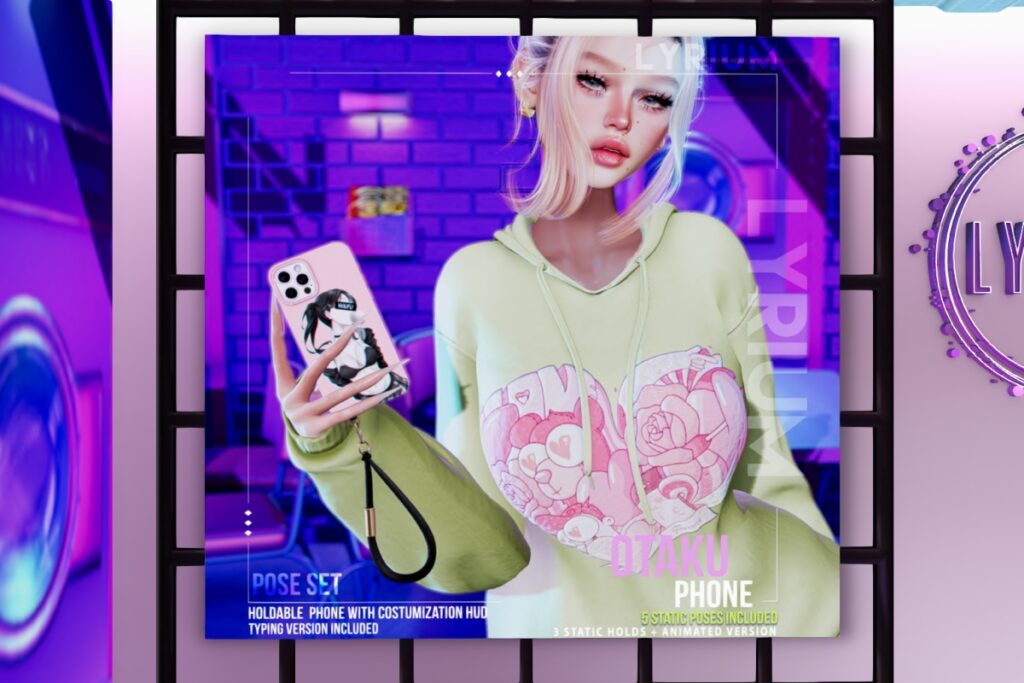 Otaku Phone &amp; Pose Set, L$299