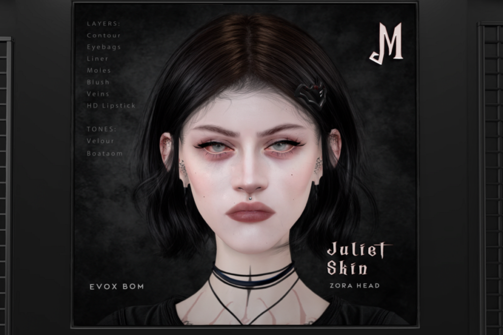 Juliet Skin - EvoX/Boataom/Velour, L$900 each/L$6000 FP | Juliet Female Shape - EvoX Zora, L$300