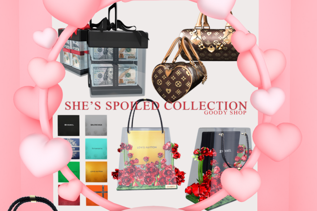 She&#039;s Spoiled Collection Holdables, L$450-L$1200 each