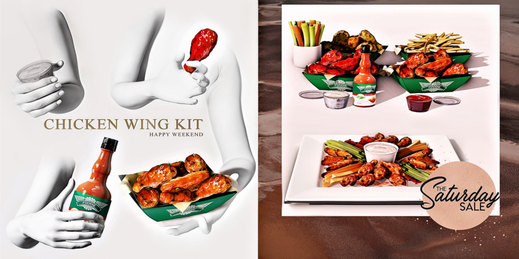 Chicken Wing Kit Decor	&lt;a href=&quot;http://maps.secondlife.com/secondlife/River%20Village/220/186/2559&quot;&gt;Teleport&lt;/a&gt;