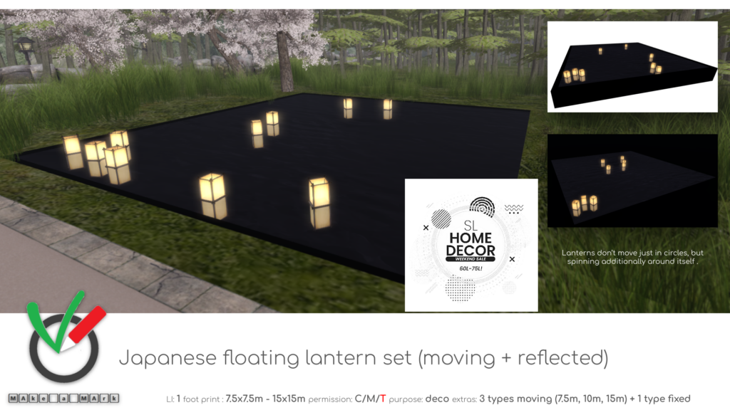 Japanese Floating Lantern Set