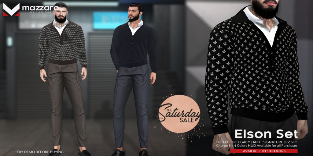 Elson Set - CZ Slim/Gianni/Jake/Legacy	&lt;a href=&quot;http://maps.secondlife.com/secondlife/Heartbreak/131/129/166&quot;&gt;Teleport&lt;/a&gt;