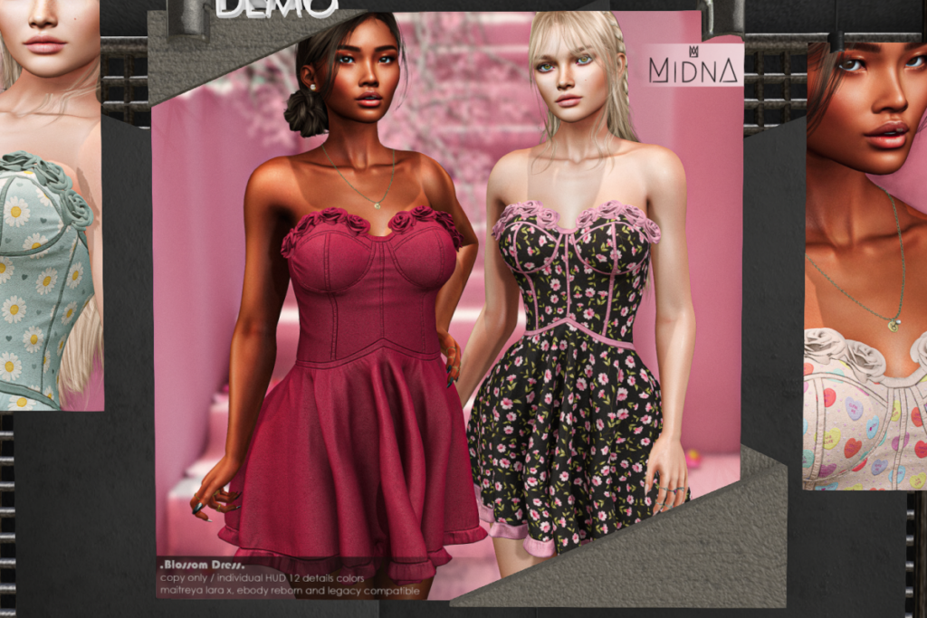 Blossom Dress - Legacy/MaitreyaX/Reborn, L$199 each/L$899 FP