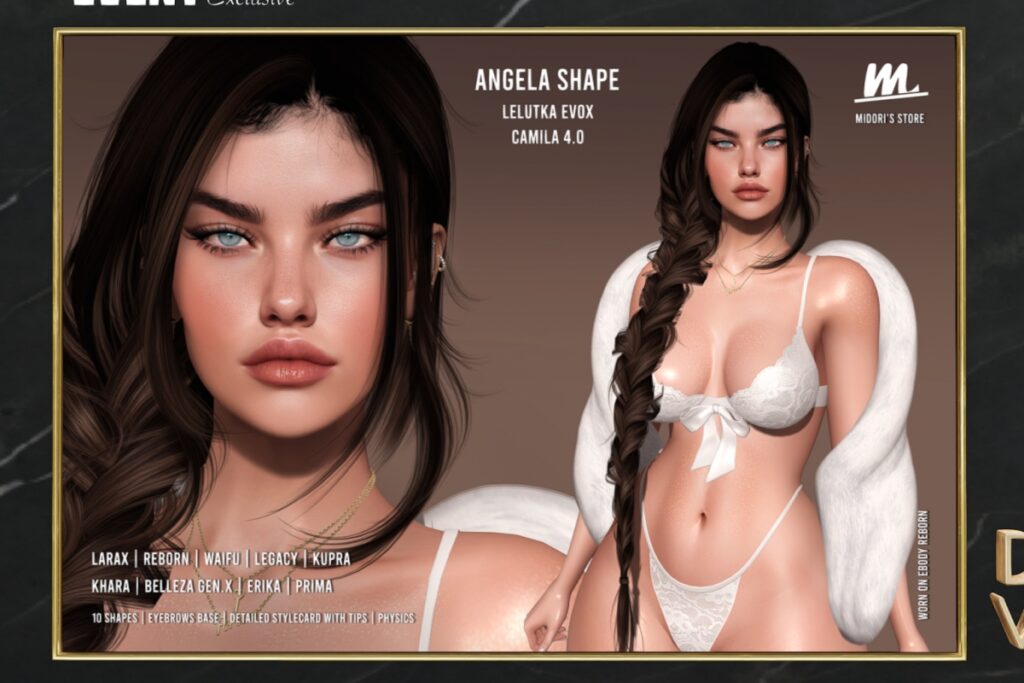 Angela Shape - EvoX/Erika/GenX/Inithium/Legacy/MaitreyaX/Prima/Reborn/+mods, L$499