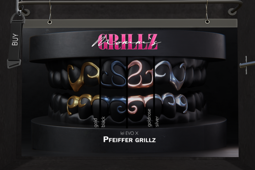 Mom&#039;s Grillz: Pfeiffer - EvoX, L$450 | Mom&#039;s Grillz MegaPack, L$750