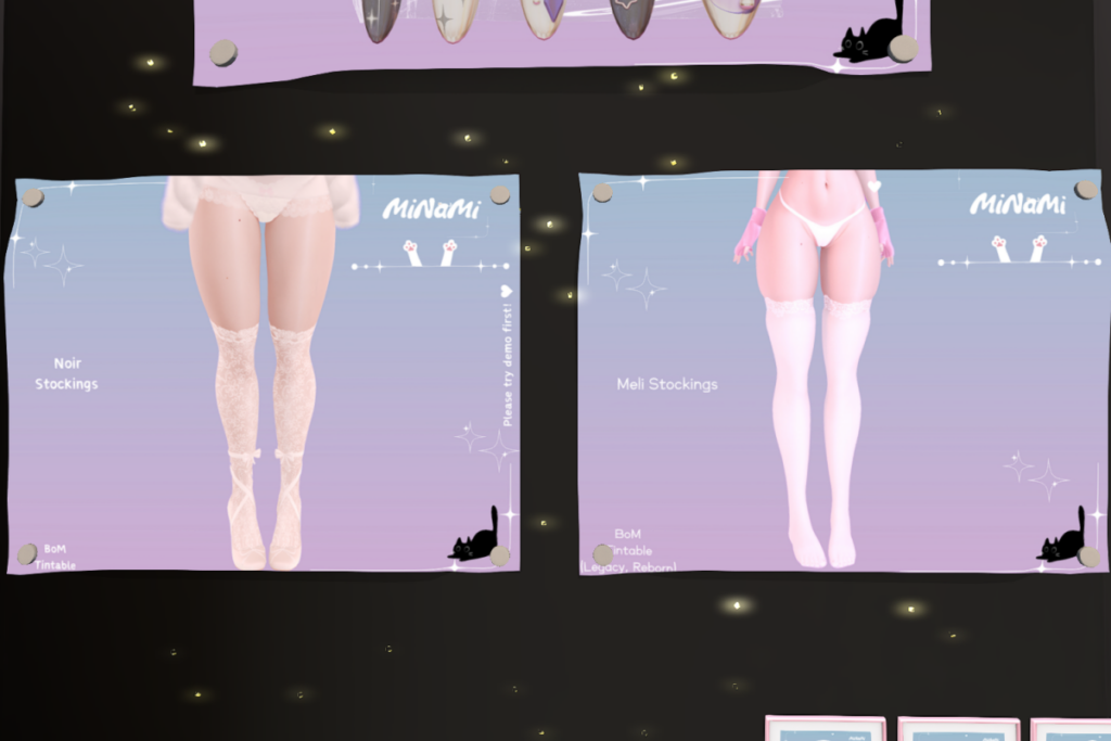 Noir Stockings - BOM, L$199 | Meli Stockings - BOM for Legacy/Reborn, L$199