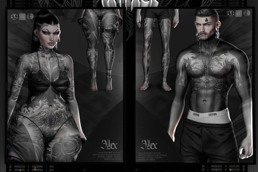 Hex Tattoo - EvoX/Genus/SLUV, L$459 each/L$659 FP