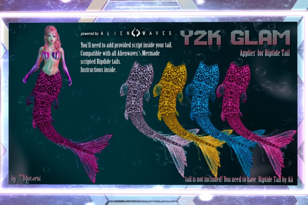 Y2K Glam Mermaid Tail Applier - Aii Riptide, L$400