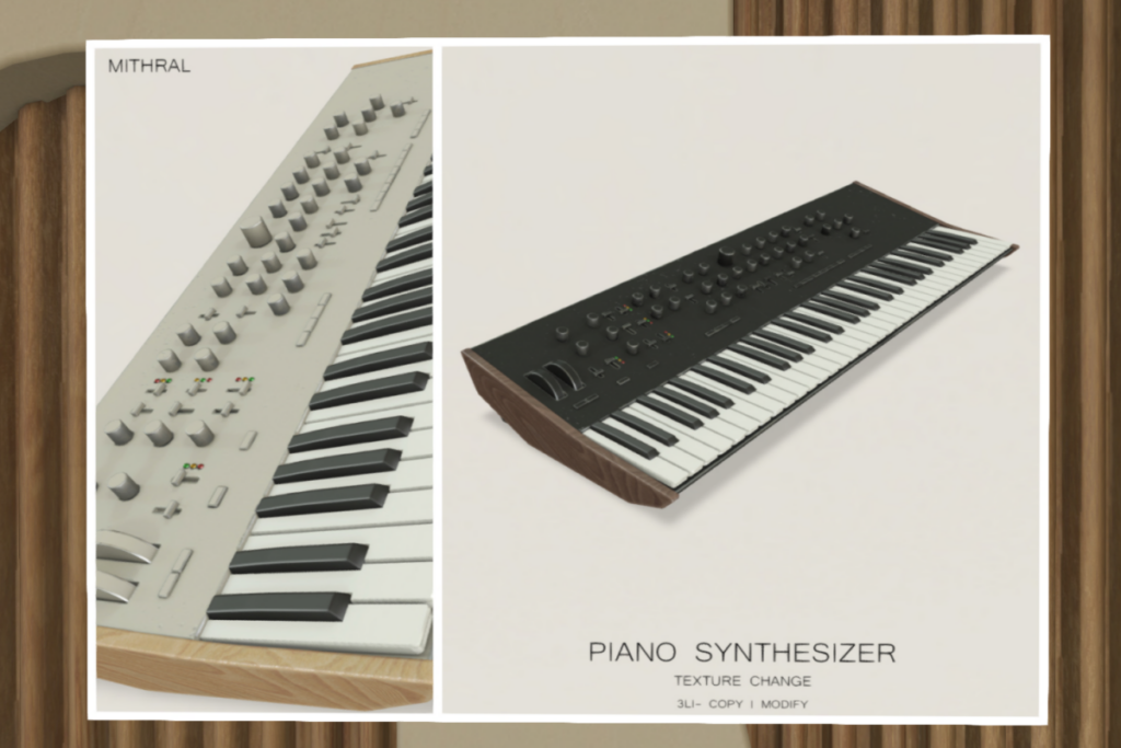 Piano Synthesizer, L$129 each