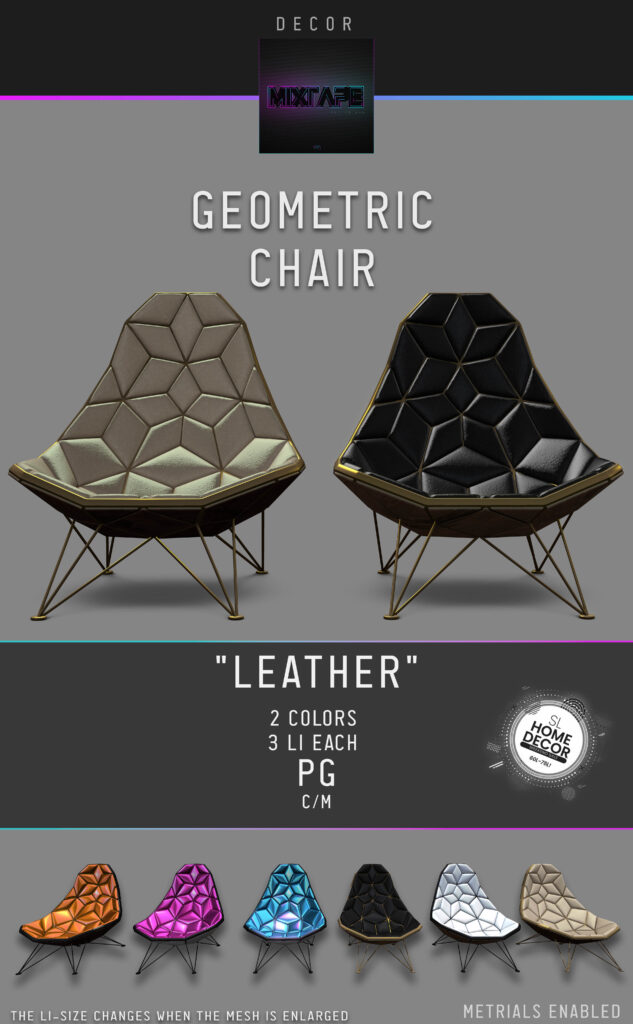 Geometric Chair Leather