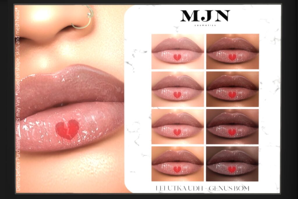 Heart Break Kisses Lipstick - EvoX/Genus, L$249 each