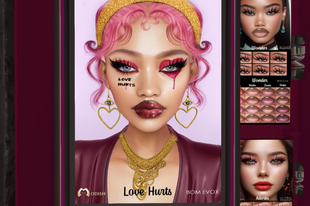 Love Hurts Face Kit &amp; Lipstick Set - EvoX, L$149-L$175 each