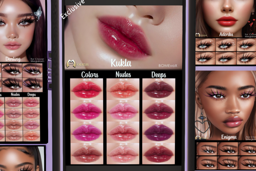 Kukla Lipsticks - EvoX, L$149 each