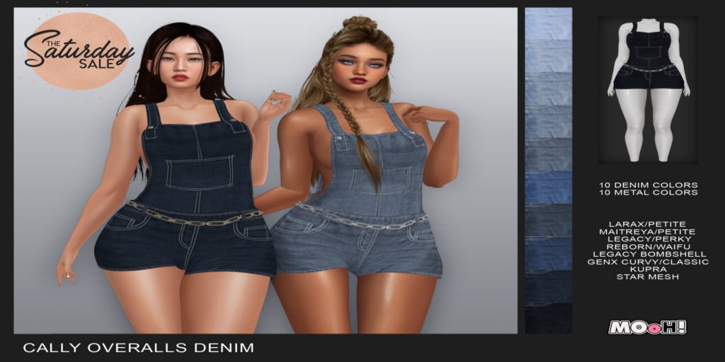 Cally Overalls Denim - GenX/Inithium/Legacy/Maitreya/Reborn/Star/+mods