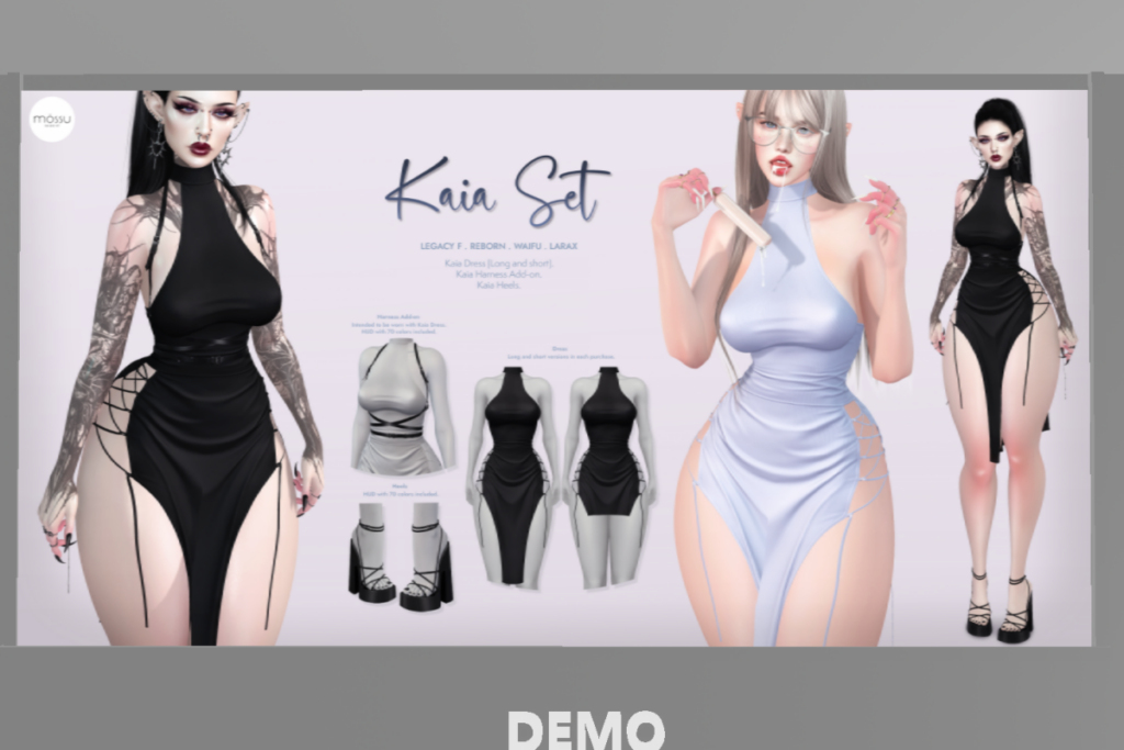 Kaia Dress - Legacy/MaitreyaX/Reborn/+mods, L$249 each/L$1199 FP