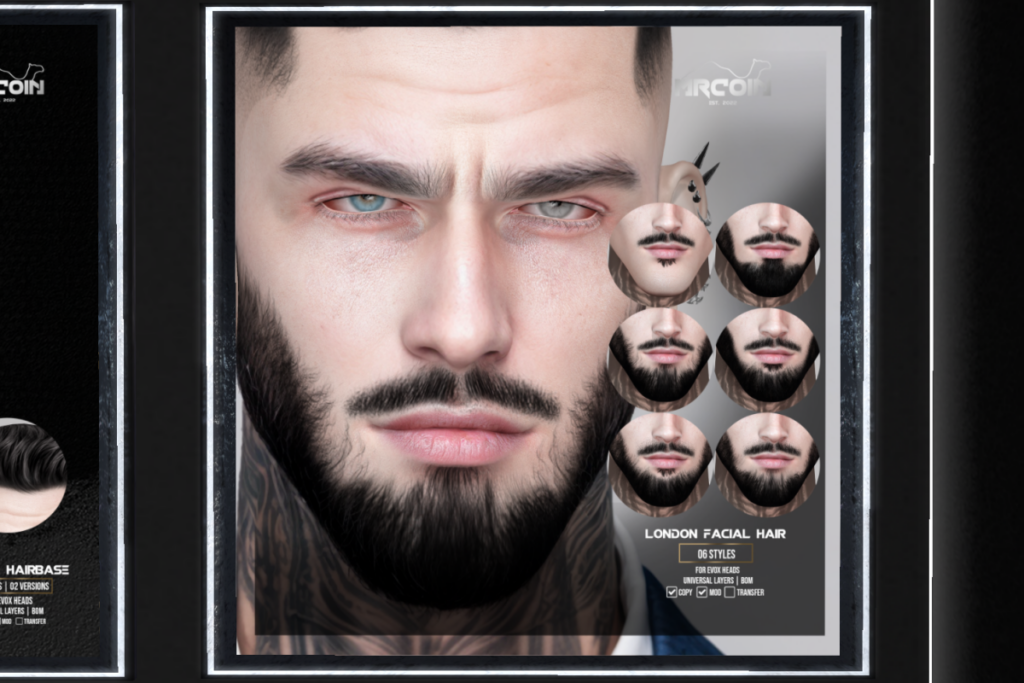 London Facial Hair - BOM, L$300