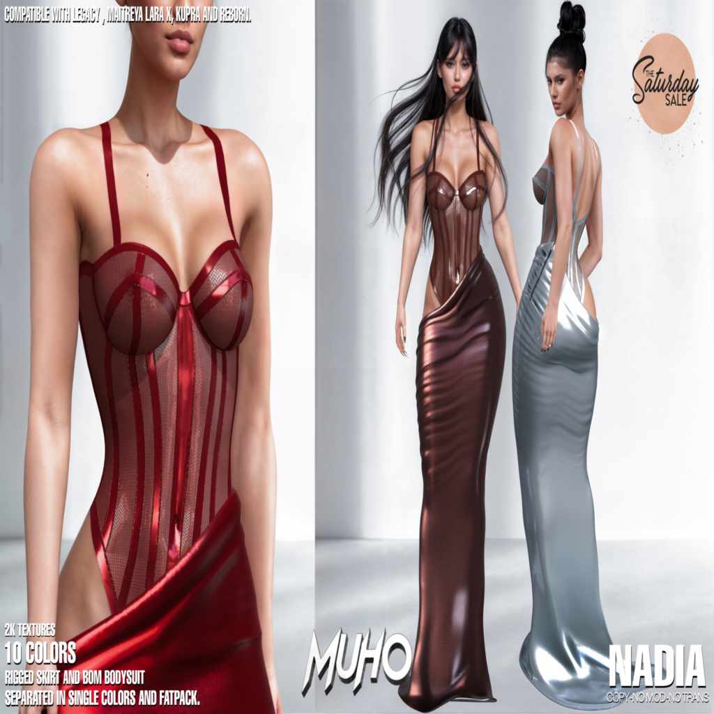 Nadia Dress - Inithium/Legacy/MaitreyaX/Reborn	&lt;a href=&quot;http://maps.secondlife.com/secondlife/Magic%20Sky/157/112/2022&quot;&gt;Teleport&lt;/a&gt;