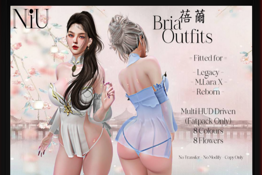 Bria Outfit - Legacy/MaitreyaX/Reborn, L$360 each/L$1800 FP