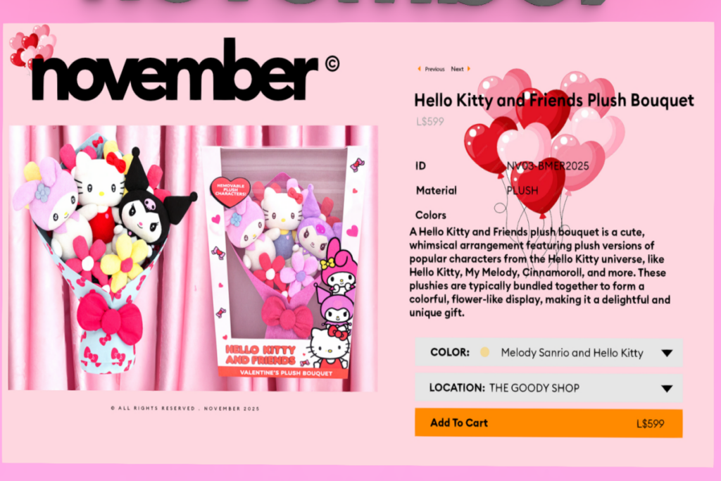 Hello Kitty and Friends Plus Bouquet, L$599 each