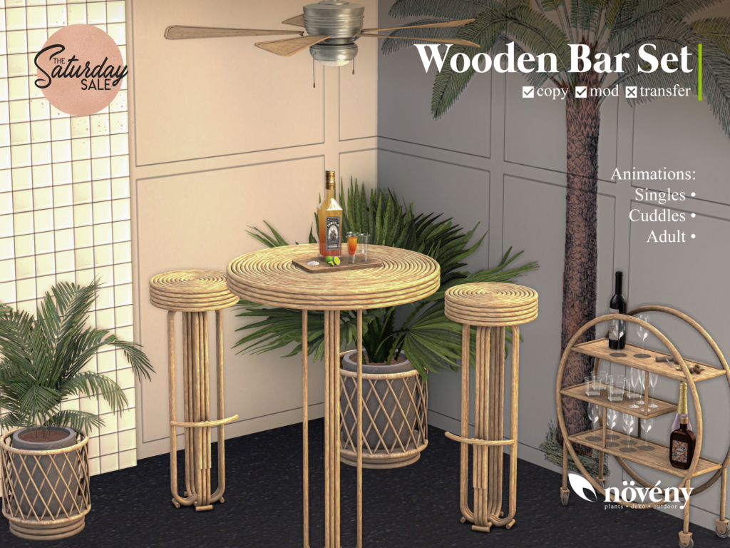 Wooden Bar Set