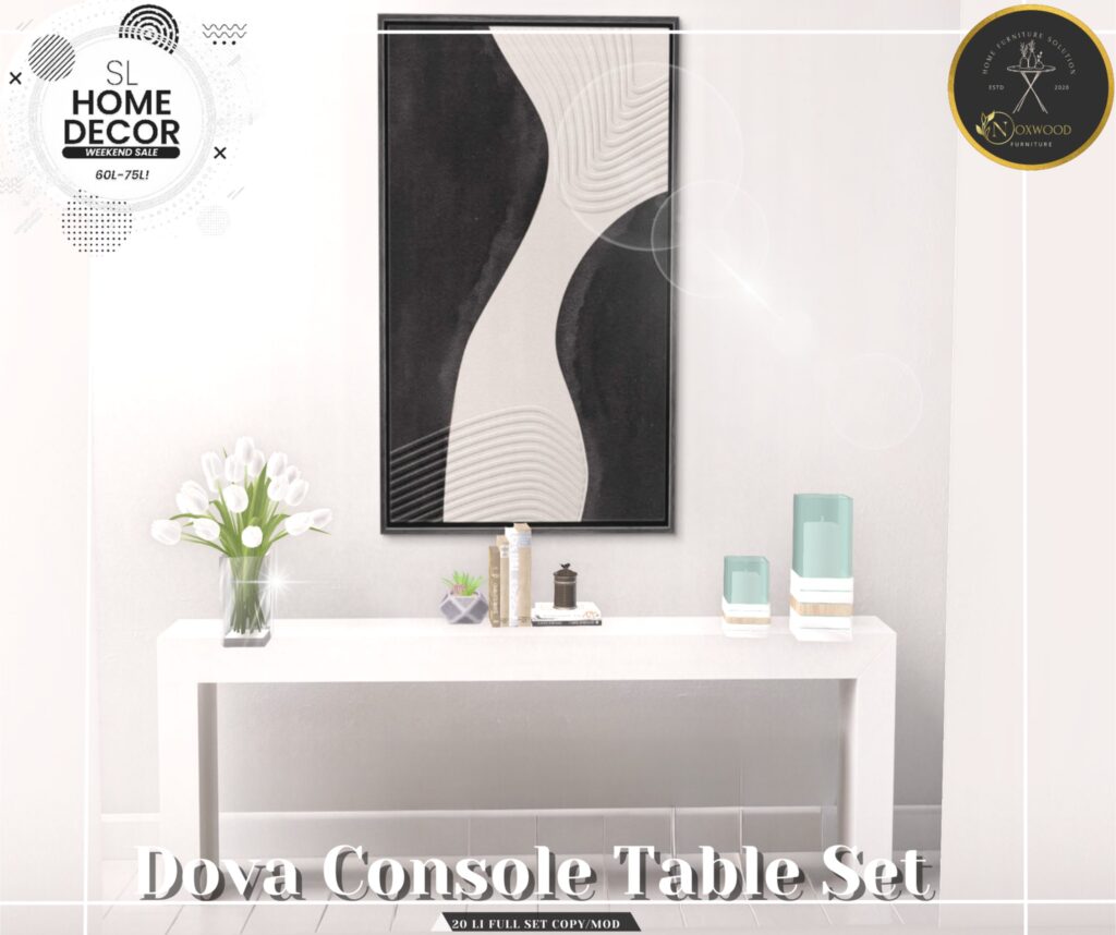 Dova Console Table Set