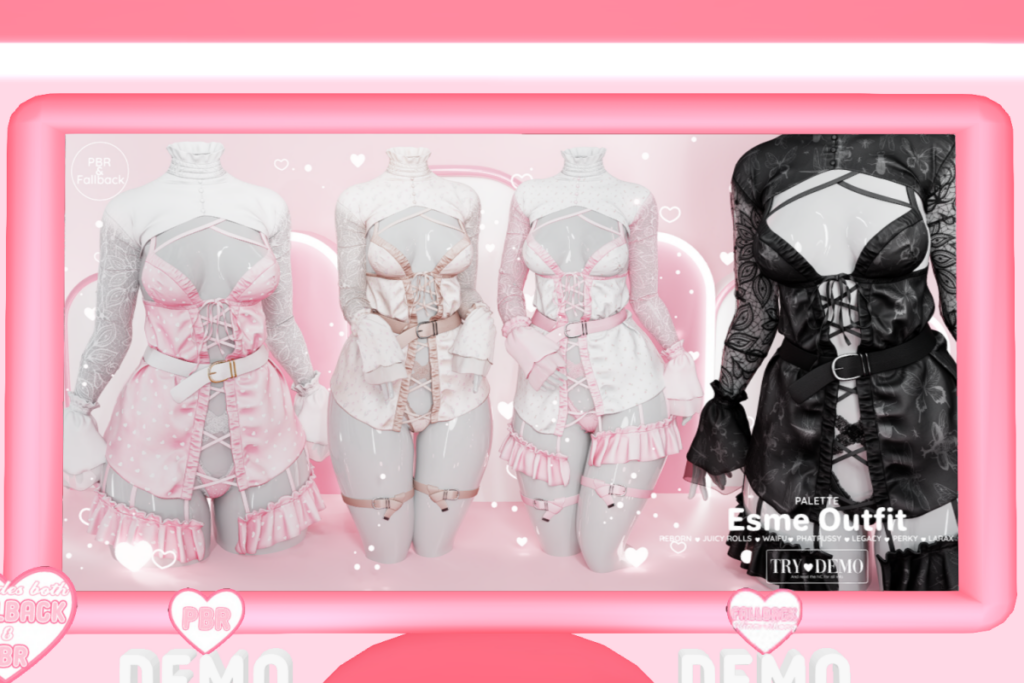 Esme Dress, Bolero, Panties and Garters - Legacy/MaitreyaX/Reborn/+mods, L$235-L$299 each/L$999-L$1299 each FP/L$2999 MP