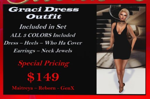 Graci Dress - GenX/Maitreya/Reborn, L$149 each