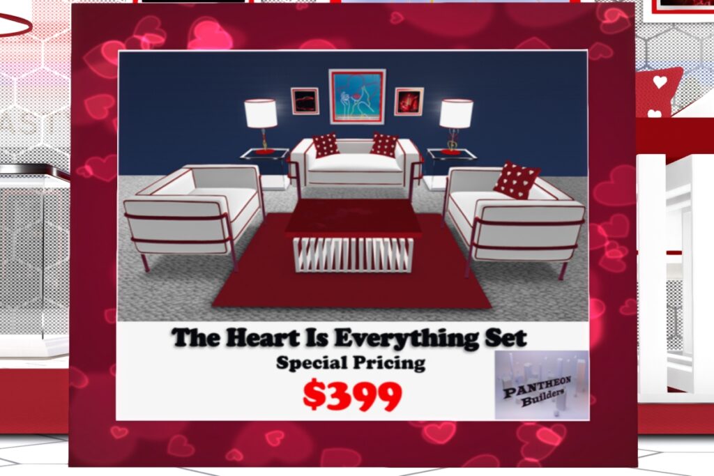 The Heart Is Everything Decor Set, L$399