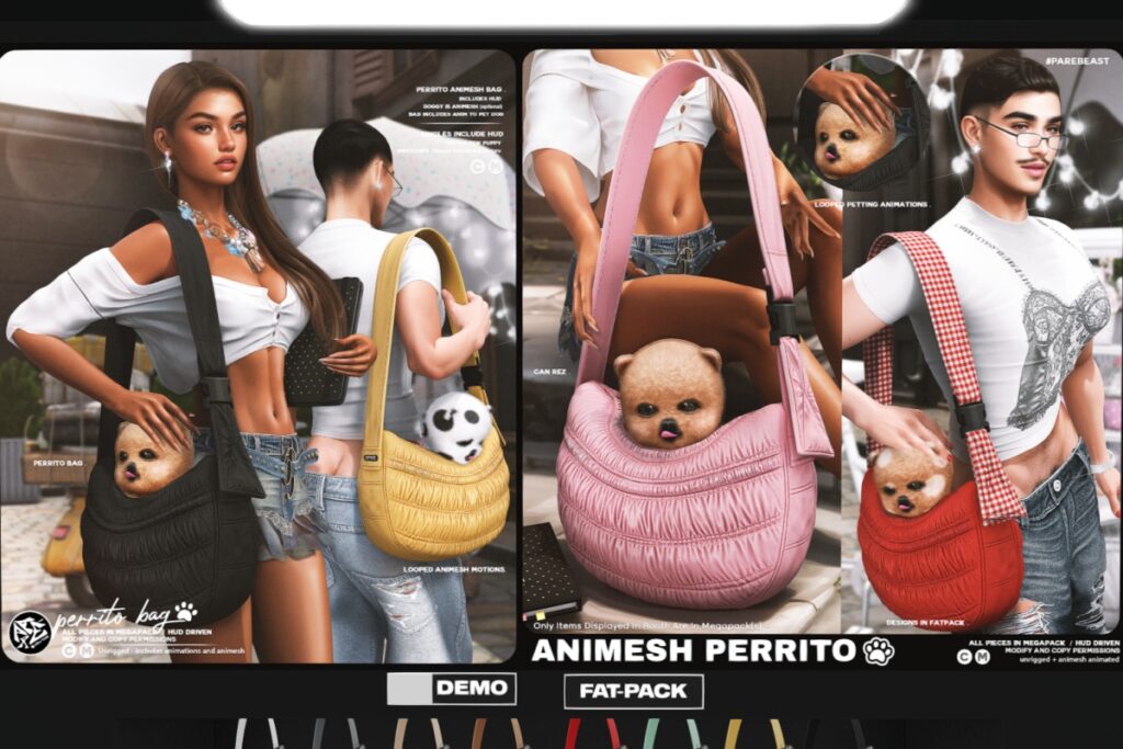 Perrito Bag, L$279 each/L$1999