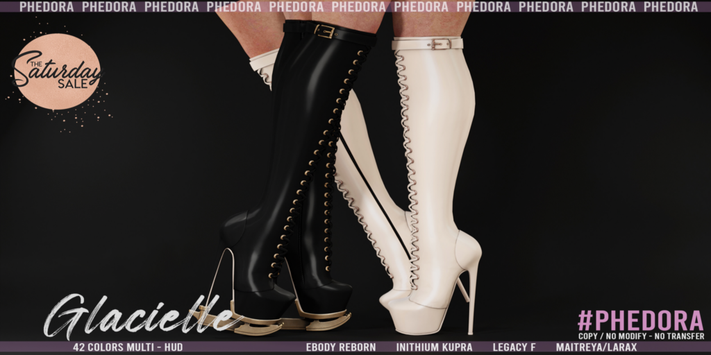 Glacielle Boots - Inithium/Legacy/Maitreya/Reborn/+mods	&lt;a href=&quot;http://maps.secondlife.com/secondlife/Sandy%20Shores/41/214/25&quot;&gt;Teleport&lt;/a&gt;