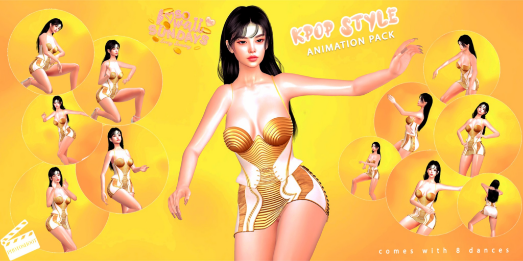 KPop Style Animations	&lt;a href=&quot;http://maps.secondlife.com/secondlife/VELOUR/200/203/1965&quot;&gt;Teleport&lt;/a&gt;