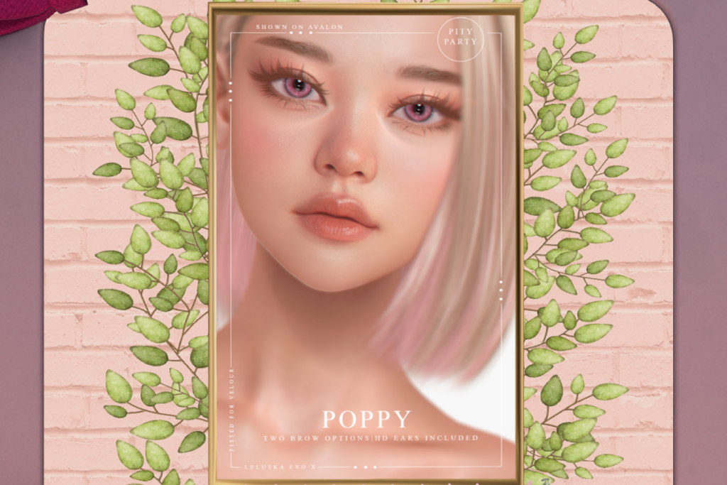 Poppy Skin - EvoX/Velour, L$799 each/L$3000 FP | Poppy Female Shape - EvoX Avalon/Reborn, L$350