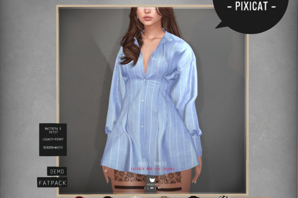 Bodil Dress - Legacy/MaitreyaX/Reborn/+mods, L$188 each/L$888 FP