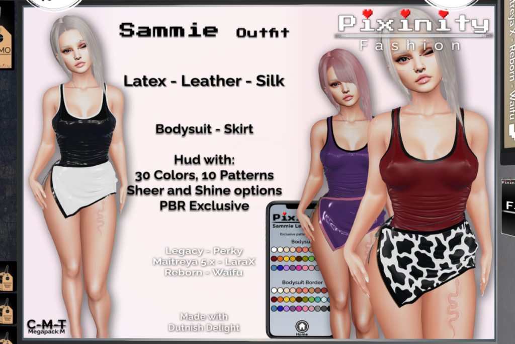 Sammie Outfit - Legacy/MaitreyaX/Reborn/+mods, L$299 each/L$499 each FP/L$799 MP