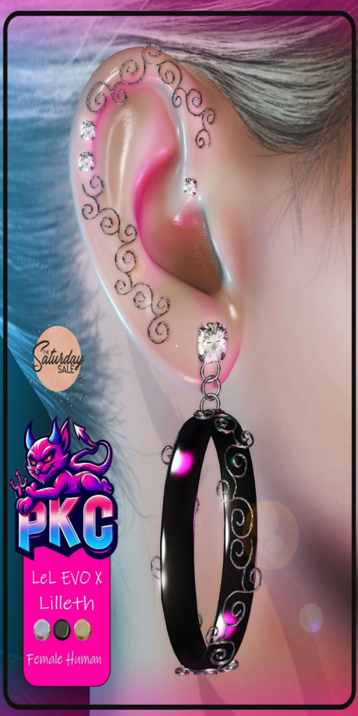 Lilleth Earrings - EvoX F Human	&lt;a href=&quot;http://maps.secondlife.com/secondlife/Forbidden%20Paradise/212/209/22&quot;&gt;Teleport&lt;/a&gt;