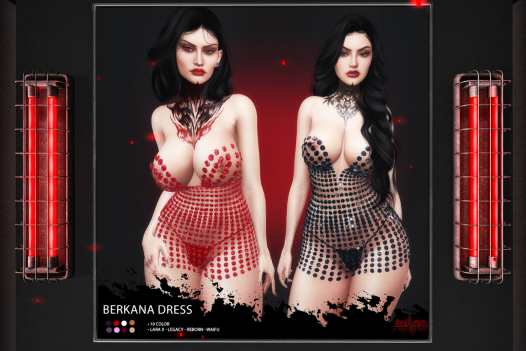 Berkana Dress - Legacy/MaitreyaX/Reborn/+mods, L$199 each/L$300 FP