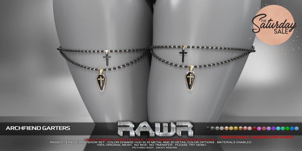 Archfiend Garters - Legacy/MaitreyaX/Reborn/+mods	&lt;a href=&quot;http://maps.secondlife.com/secondlife/RAWR/62/141/21&quot;&gt;Teleport&lt;/a&gt;