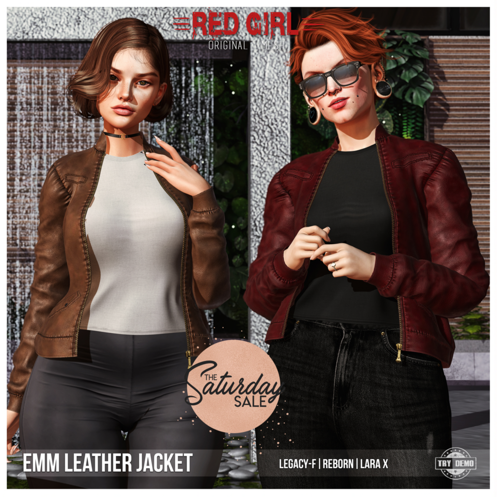 Emm Leather Jacket - Legacy/MaitreyaX/Reborn	&lt;a href=&quot;http://maps.secondlife.com/secondlife/Midgard/195/62/22&quot;&gt;Teleport&lt;/a&gt;