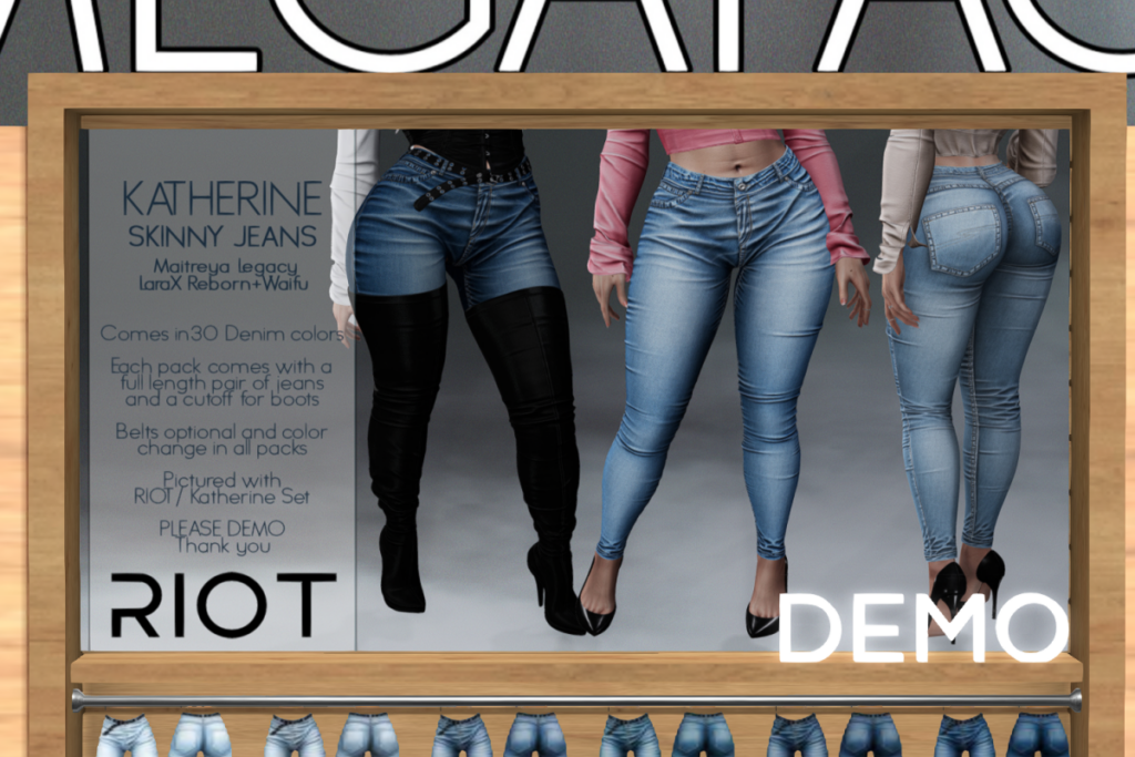 Katherine Jeans &amp; Boots - Legacy/MaitreyaX/Reborn/+mods, L$250 each/L$1299 each FP/L$2750 MP