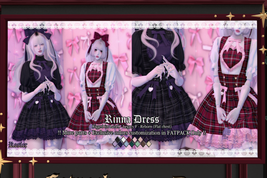 Rinna Dress - Legacy/MaitreyaX/Reborn/+mods, L$259 each/L$1299 FP